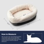 Self Warming Cat Bed, 17.7" x 13.7" Anti-Slip Soft Round Thermal Pet Cushion Bed for Kittens & Small Puppy, Gray - Image 6