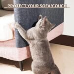 Self Adhesive Cat Scratching Mat - Carpet Cover for Indoor Scratcher, Pet-Friendly Claw Sharpening Cat Toy | Protect Carpet Sofa Couch, Furniture | Easy to Stick, Material - Image 3