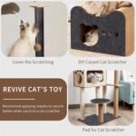 Self Adhesive Cat Scratching Mat - Carpet Cover for Indoor Scratcher, Pet-Friendly Claw Sharpening Cat Toy | Protect Carpet Sofa Couch, Furniture | Easy to Stick, Material - Image 5