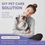 Dog Grooming Hammock Harness for Dogs & Cats with Pet Nail Clipper Trimmer - Cat Hanger Sling for Trimming Clipping Nails- Dog Hammock Restraint Bag for Small Medium Large Dog （ Grey XS） - Image 3