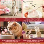 Freeze Dried Yogurt Dog & Cat Treats, 100g (3.52oz) - Strawberry, Crunchy Natural Snacks for Cats & Dogs Over 3 Months Old, Supports Daily Feeding (S, Strawberry) - Image 6