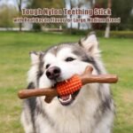 Dog Chew Toy for Aggressive Chewers, Tough Big Nylon & Rubber Teething Stick with Real Maple Wood Flavor for Large Medium Breed - Image 3