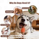 Dog Chew Toy for Aggressive Chewers, Tough Big Nylon & Rubber Teething Stick with Real Maple Wood Flavor for Large Medium Breed - Image 4