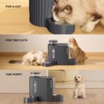 Gardner Pet Automatic Gravity-Cat Food Feeder and Water Dispenser, Stainless Steel 2-in-1 Set Large Capacity Dispenser for Pets Dogs, Puppies, Kittens, Rabbits - Image 7