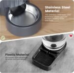 Gardner Pet Automatic Gravity-Cat Food Feeder and Water Dispenser, Stainless Steel 2-in-1 Set Large Capacity Dispenser for Pets Dogs, Puppies, Kittens, Rabbits - Image 8