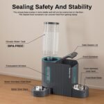 Gardner Pet Automatic Gravity-Cat Food Feeder and Water Dispenser, Stainless Steel 2-in-1 Set Large Capacity Dispenser for Pets Dogs, Puppies, Kittens, Rabbits - Image 9