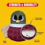 Bite Force -Durable & Strong Dog Toy Beak with Squeaker, Kevlar-Reinforced for Aggressive Chewers for Small Medium Large Dogs - Dark reg. - Image 5