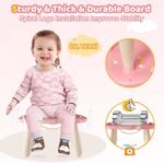 Kikidex Girl Toys Age 1-3 Magnetic Drawing Board, Gifts for 1 2 3 Year Old Toddlers Birthday, Doodle Board for Preschool Learning and Educational Erasable Sketching Pad(Soft Pink) - Image 7