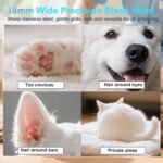 Pet Paw Trimmer, Electric Dog Paw Trimmer Rechargeable Waterproof Dog Grooming Clippers with Led Light, Low Noise Pet Hair Clippers for for Paws Eyes Ears Face Rump - Image 3