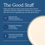 Fera Pets Goat Milk Topper - Multivitamin for Dogs & Cats with Probiotics - Supports Overall Health, Gut Health, and Immune System - for Picky Eaters - 60 TSP - Image 3