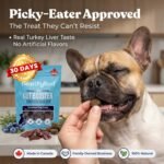 Healthybud Turkey Gut-Friendly Soft Chews for Dogs – Grain-Free Digestive & Stool Support Treats – for Sensitive Stomachs – High-Value Training & Meal Topper – Made in Canada – 130 g (4.6 oz) - Image 6