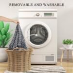 Sivomens Dog Bed, Dog Beds for Large Dogs Washable, Dog Crate Pads with Removable Cover & Faux Fur, Soft Plush Memory Foam Orthopedic Dogs Bed Mat, Supports Dogs Up to 55 Lbs, Deep Grey - Image 6