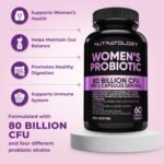 Nutratology Probiotics for Women | Canadian-Made | 40 Billion CFUs Per Capsule | 80 Billion CFUs Per Serving - Bloating Relief & Digestion - 4 Strains of Women's Probiotic for Gut Health - 60 Capsules - Image 6
