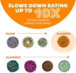 Outward Hound Fun Feeder Slo Bowl, Large Slow Feeder Dog Bowl, 4 Cups, Orange - Image 5