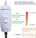 Pet Heating Pad for Cats Electric Heated Bed Mat for Kitty Waterproof Cat Warming Pad Outdoor Pet Heated Pad (18" * 18" Rose) - Image 3