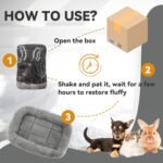 LESYPT Cat Bed 15" x 10" Non-Slip Pet Bed for Curled Sleep, Machine Washable Indoor Cat Mat for Crate Carrier Tree Windowsill, Size S - Image 9