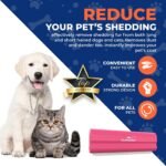 EasyGroomer Deshedding Brush for Dogs Cats | Pink | Undercoat Tool for Large and Small Pets | Comb Removes Loose Dirt, Hair and Fur | Perfect Clean for Short and Long Hair Grooming Shedding - Image 6