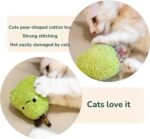 Durable and Interactive Catnip Toy Teething Silvervine Stick Cat Toy: Chewing Stick, Grinding Teeth Rod, and Chewable Cat Doll for Your Pet's Entertainment (Pear Green) - Image 5