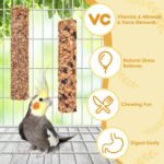 KATUMO 2PCS Parrot Food, Bird Crunch Sticks Cockatiel Treats, Parakeet Snacks Conure Food Sticks for Parakeet Cockatiel Canary Finch Lovebird Conure Lorikeet Parrots (6.9" L×3.2" W×1.2" Th) - Image 5