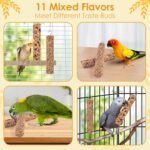 KATUMO 2PCS Parrot Food, Bird Crunch Sticks Cockatiel Treats, Parakeet Snacks Conure Food Sticks for Parakeet Cockatiel Canary Finch Lovebird Conure Lorikeet Parrots (6.9" L×3.2" W×1.2" Th) - Image 6