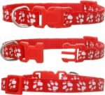 12 Pcs Puppy Collar, Puppy ID Collar Adjustable Identification Puppy Whelping Safety Collars Reusable Washable for Breeders Little Dogs and Cats Neck - 8~12 Inches - Image 5