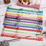 12 Pcs Puppy Collar, Puppy ID Collar Adjustable Identification Puppy Whelping Safety Collars Reusable Washable for Breeders Little Dogs and Cats Neck - 8~12 Inches - Image 6