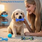 Beiker 20 Pack Puppy Chew Toys - Blue Dog Teething Toys for Puppies, Puppy Teething Rings and Ropes, Blue Rubber Toy Bundle for Small Dogs, Cute Interactive Dog Balls for Small Breed - Image 4