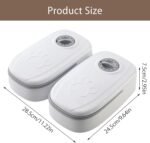 Automatic Pet Feeder,2 Meal Cat Feeder Set 48 Hour Timer,Travel Supply Feeder and Water Dispenser Portion Control Pet Feeding Station Dry and Wet Cat Food Dispenser for Small Medium Big Pets - Image 3