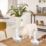 Automatic Pet Feeder,2 Meal Cat Feeder Set 48 Hour Timer,Travel Supply Feeder and Water Dispenser Portion Control Pet Feeding Station Dry and Wet Cat Food Dispenser for Small Medium Big Pets - Image 6