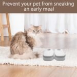 Automatic Pet Feeder,2 Meal Cat Feeder Set 48 Hour Timer,Travel Supply Feeder and Water Dispenser Portion Control Pet Feeding Station Dry and Wet Cat Food Dispenser for Small Medium Big Pets - Image 7