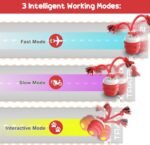 Interactive Dog Toys – Dog Balls for Small Dogs, Dog Toy for Boredom, Active Rolling Ball with Tail for Dogs, Rechargeable Moving Dog Ball for Puppies and Pet (Red) - Image 4