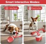 Interactive Dog Toys – Dog Balls for Small Dogs, Dog Toy for Boredom, Active Rolling Ball with Tail for Dogs, Rechargeable Moving Dog Ball for Puppies and Pet (Red) - Image 5