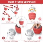 Interactive Dog Toys – Dog Balls for Small Dogs, Dog Toy for Boredom, Active Rolling Ball with Tail for Dogs, Rechargeable Moving Dog Ball for Puppies and Pet (Red) - Image 6