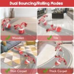 Interactive Dog Toys – Dog Balls for Small Dogs, Dog Toy for Boredom, Active Rolling Ball with Tail for Dogs, Rechargeable Moving Dog Ball for Puppies and Pet (Red) - Image 7