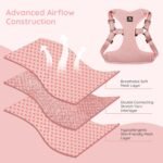 BELLA & PAL Dog Harness with Leash Set, Adjustable Step-in Puppy Harness for Extra-Small/Small Medium Dogs, No Pull Breathable Vest Reflective Harness with Leash D-Ring (Pink, XS (Chest: 13-16")) - Image 5