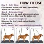 Dog Grooming Belly Band and Loops - Pet Table Arm Accessories, Extension Straps, Loop Extender Strap - Image 8