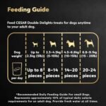 CESAR DOUBLE DELIGHTS Dog Treats, For Small Breed Adult Dogs, Filet Mignon Flavour, No Artificial Flavours, No Artificial Colours, Less Than 3 Calories Each, 150g Pouch - Image 10