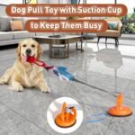 ETIAL Squeaky Dog Tug Toy, Interactive Shark Shape Tug of War Dog Pull Toy with Suction Cup to Keep Them Busy, Durable Dog Rope Toys for Small Medium Dogs Indoor or Outdoor Play - Image 7