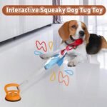 ETIAL Squeaky Dog Tug Toy, Interactive Shark Shape Tug of War Dog Pull Toy with Suction Cup to Keep Them Busy, Durable Dog Rope Toys for Small Medium Dogs Indoor or Outdoor Play - Image 8