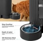 Gardner Pet Automatic Gravity Cat Food Feeder and Water Dispenser Stainless Steel 2-in-1 Set Large Capacity Dispenser for Pets Dogs, Puppies, Kittens - Image 6