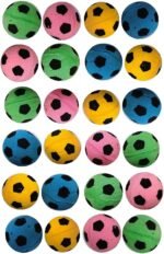 24 Pack Foam Soccer Balls Cats Toys Bouncy Ball Kitten Toys (24Pcs) - Image 5