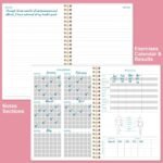 Fitness Journal for Women & Men - A5 Workout Journal/Planner Daily Exercise Log Book to Weight Loss, Gym, Muscle Gain, Bodybuilding Progress - Daily Personal Health & Wellness Tracker, Spiral-Bound, - Image 6