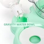 Triple Cats Bowls, Cat Food Water Bowl with Mat and Scoop, 15° Tilted Raised Cat Bowl Dishes with Automatic Water Bottle, Pet Feeding Bowls for Cats, Small Dogs, Wet, Dry Food - Image 5