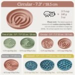 OHMO-Slow Feeder Dog Bowl for Small to Medium Breed, Cat Slow Feeder with Non Slip Suction Cup, Silicone Pet Feeding Dishes, Stop Gulping and Prevent Choking（Grey） - Image 3