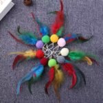 Feather Cat Toy,10 Packs Interactive Cat Feather Teaser Toys,Natural Cat Feather Teaser Toys with Bell for Indoor Cats Gifts, Kitty Toys for Exercise(Feather Replacement Heads) - Image 8