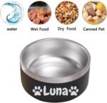 Personalized Dog Food and Water Bowl, Stainless Steel Dog Bowls, Customized Dog Food Bowls with Dog's Name, Easy to Clean, Drop and Slip Resistant - Image 6