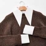 Detachable Dickey Collar Lapel Choker and Wrist Cuffs Set - False Sleeves for Women's Skirt Dress - Image 5