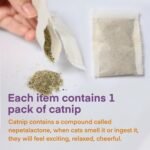 Cat Toys for Indoor Cats, Kitten Toys for Indoor Kittens, Catnip Rope Chew Toys for Teeth Cleaning, Interactive Cat String Toy, Kitty Kicker Toy, 3 Pack (Plus 1 Pouch of Catnip) - Image 5