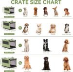 Petsfit Dog Crates for Medium Dogs, 36" L x 24" W x 23" H Adjustable Fabric Cover by Spiral Iron Pipe, Strengthen Sewing Fabric Dog Crate 3 Door Design 36inch - Image 3