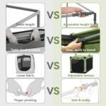 Petsfit Dog Crates for Medium Dogs, 36" L x 24" W x 23" H Adjustable Fabric Cover by Spiral Iron Pipe, Strengthen Sewing Fabric Dog Crate 3 Door Design 36inch - Image 5